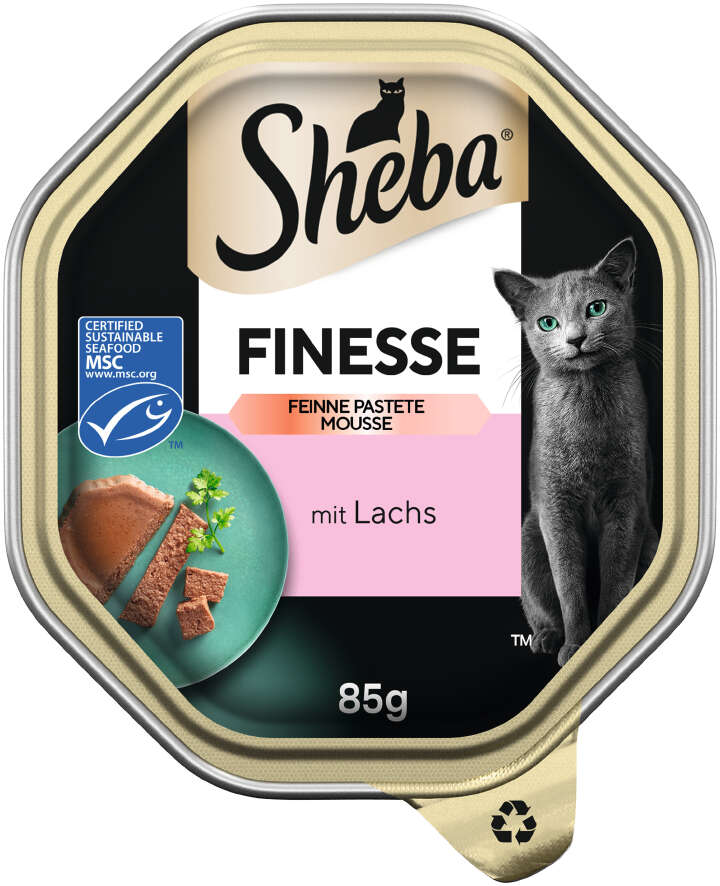 Sheba Katzen-Nassfutter Finesse Feine Pastete mit Lachs